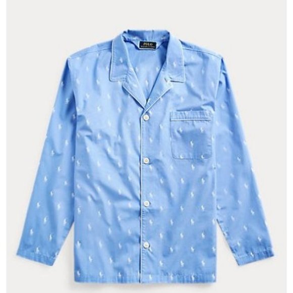 Polo Ralph Lauren Men's All Over Polo Player Pajama Shirt - Picture 5 of 5